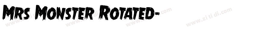Mrs Monster Rotated字体转换